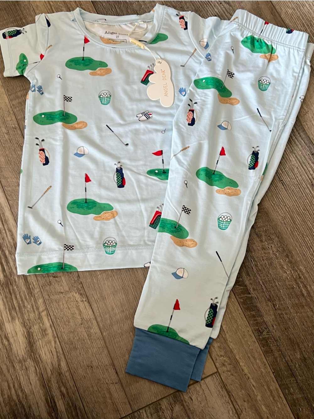 NWT Angel Deal Gold Toddler Pajama Set